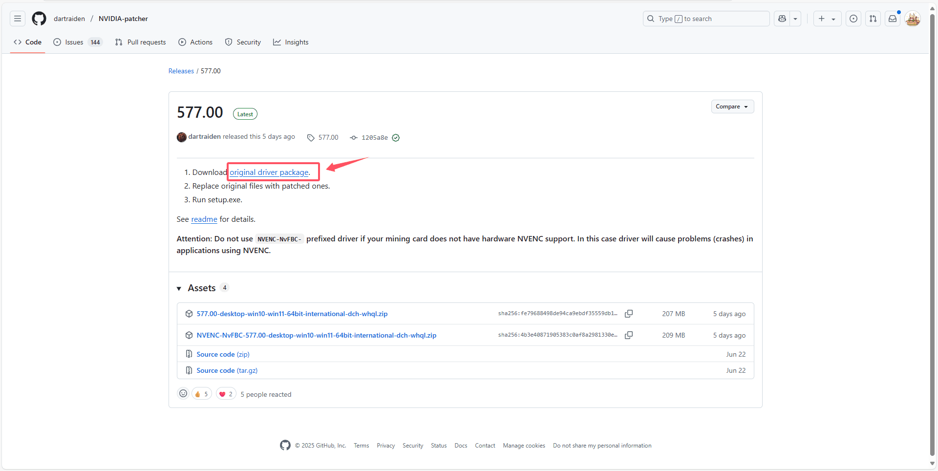 Version Page